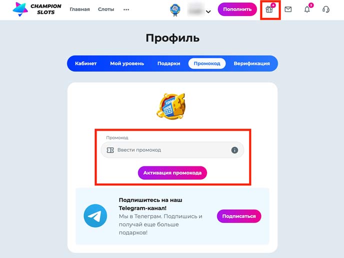 Поле для ввода набора символов